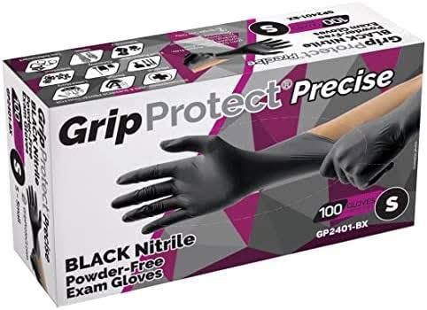 GripProtect Precise Black 5 Nitrile Exam Gloves