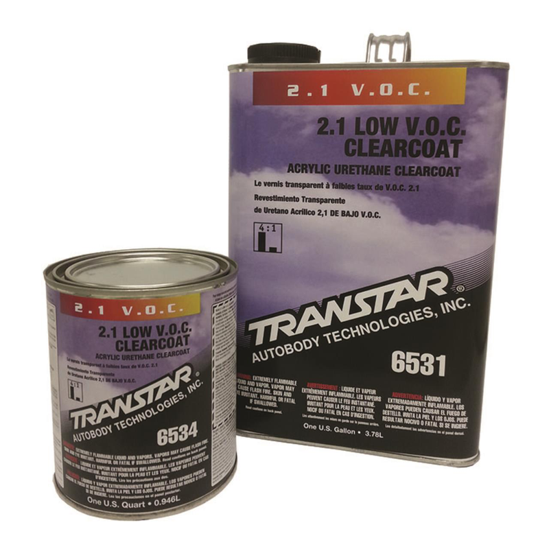 TRANSTAR 6531 + ACTIVATOR  2.1 LOW V.O.C. CLEARCOAT