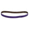 33439 File Belt, 3/8 in W x 13 in L, 60 Grit, Purple